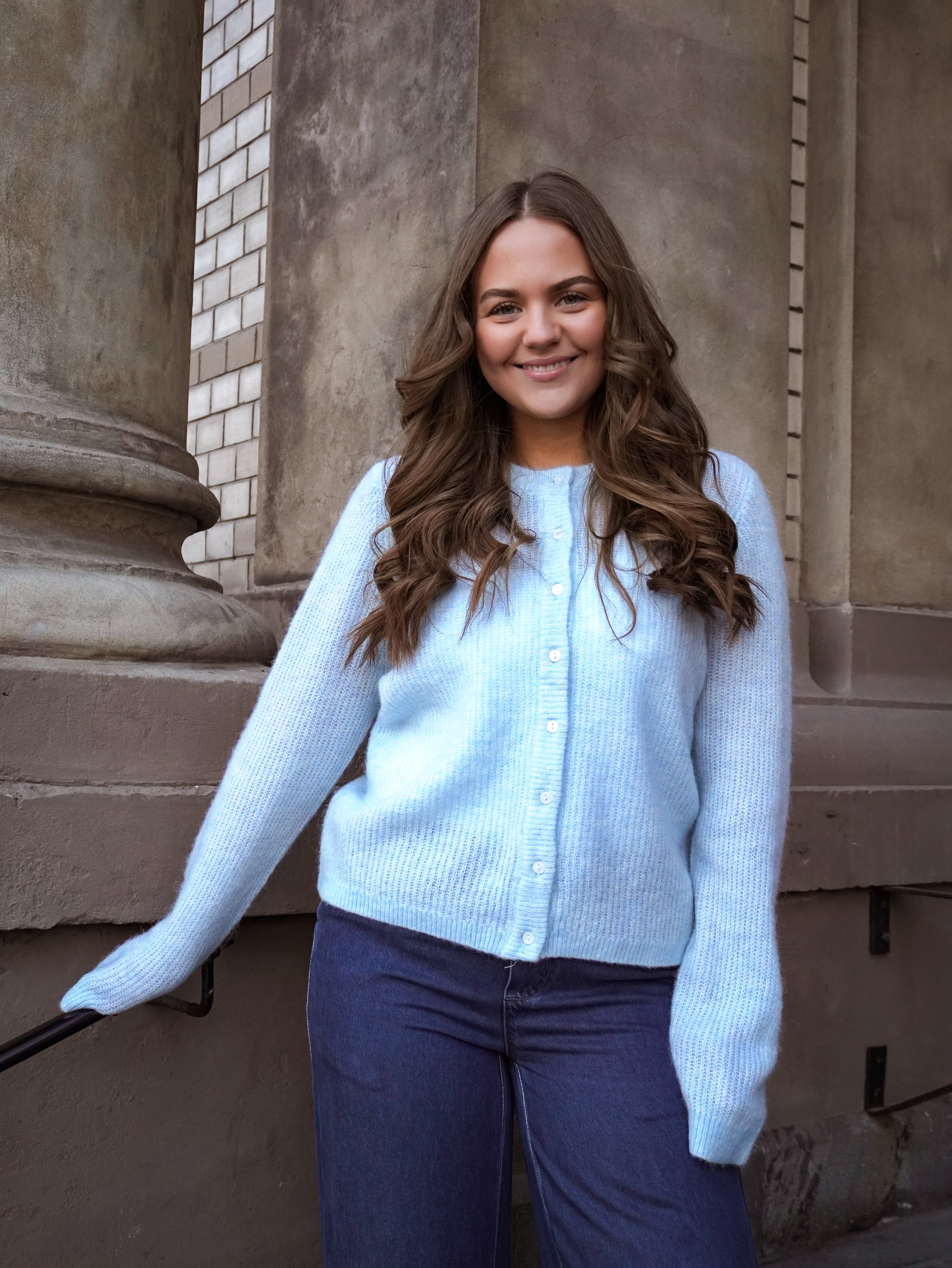 VILORY Knit Cardigan - Nantucket Breeze